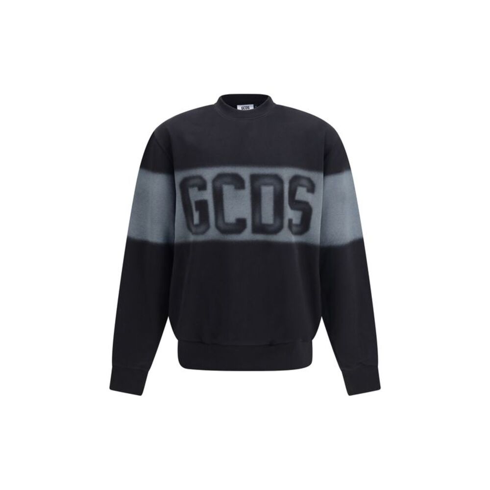 Gcds Men Logo Spray Crewneck Sweatshirt
